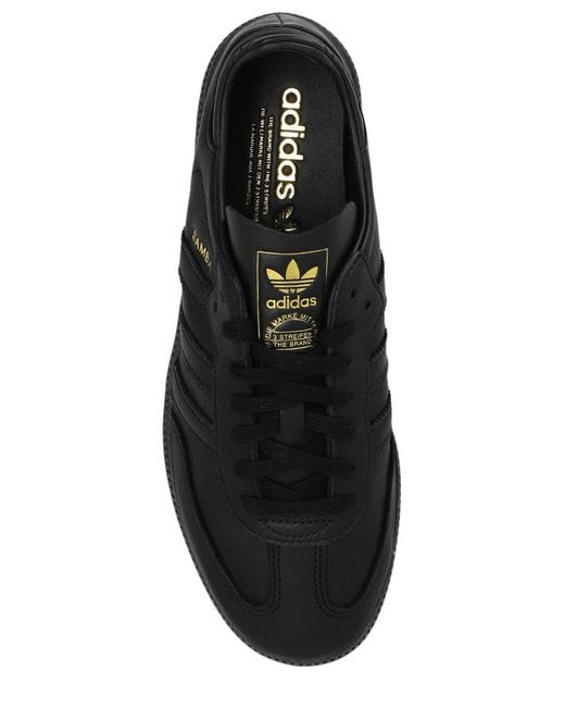Adidas Originals Black Samba Decon Lace-up Sneakers