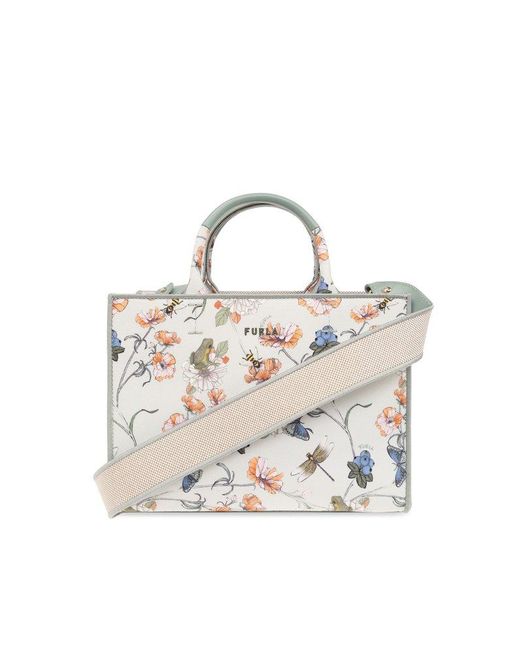 Furla White 'opportunity Small' Shopper Bag,