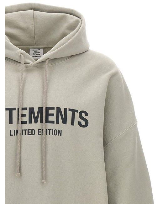 Vetements Gray 'Limited Edition Logo' Hoodie