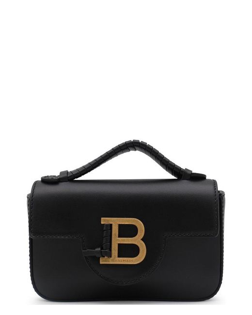 Balmain Black 'B-Buzz Mini' Crossbody Bag With B Clasp