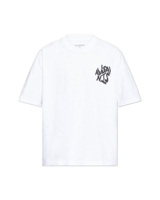 AllSaints White T-Shirt Orlando for men