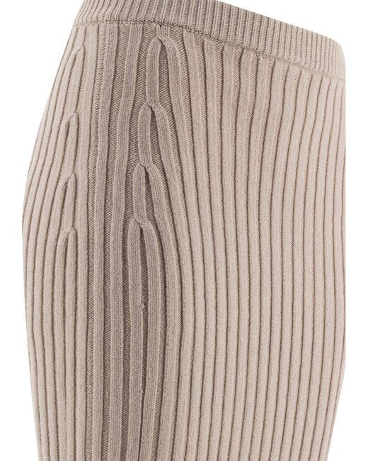 Max Mara White Skirt Seta