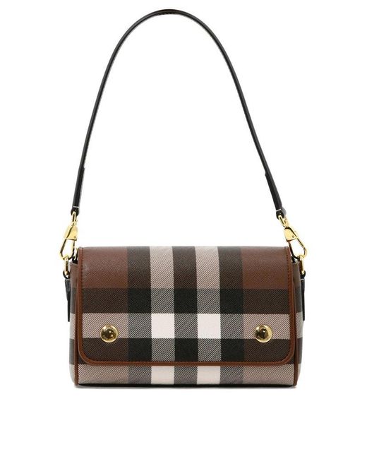 Checked Shoulder Bag in Multicoloured - Burberry Kids