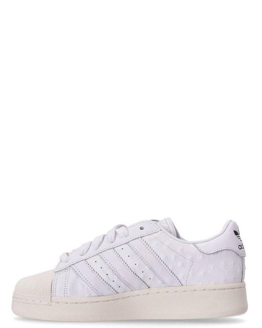 Adidas Originals White Superstar Xlg Lace-up Sneakers for men