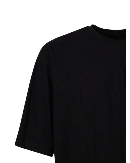 Homme Plissé Issey Miyake Black Short Sleeved Crewneck T-shirt for men