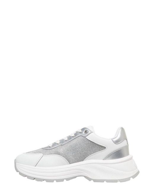 Liu Jo White Lurex Sneakers