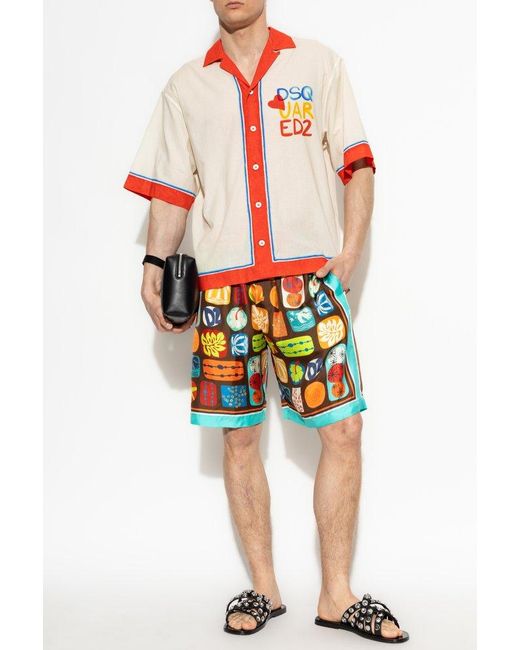 DSquared² Red Shirt Capsule `summer Lovers`, for men