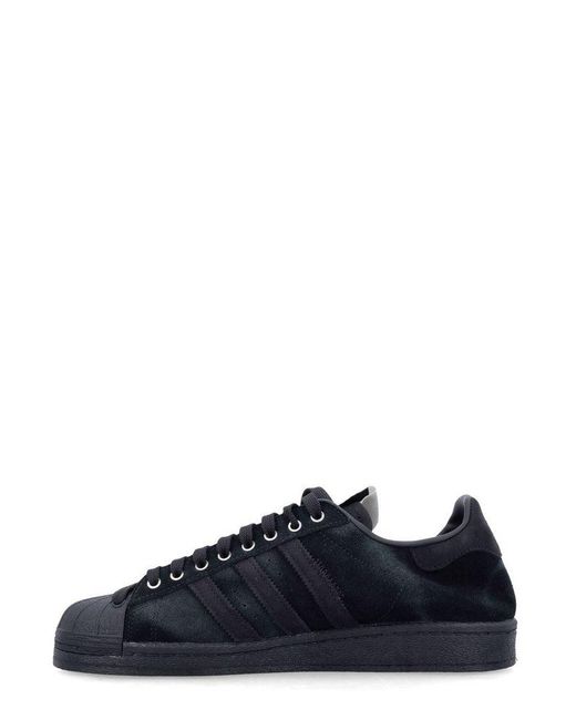 Adidas Originals Black X Song For The Mute Superstar 82 Low-Top Sneakers for men