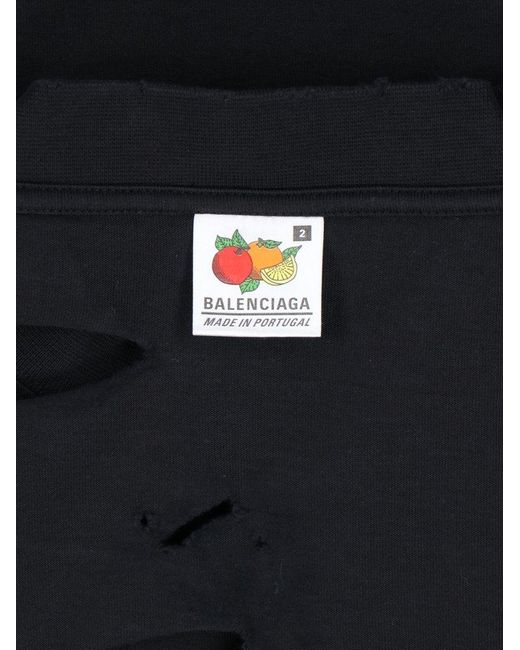 Balenciaga Black T-Shirt With Logo