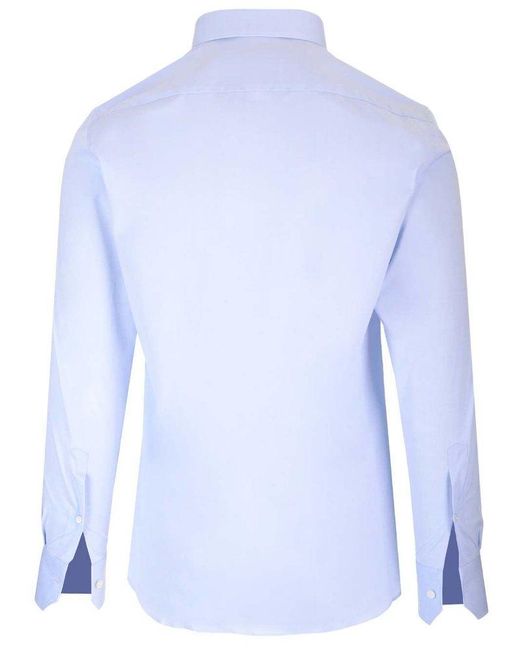 Zegna Blue Sartorial Long Sleeves Shirt for men