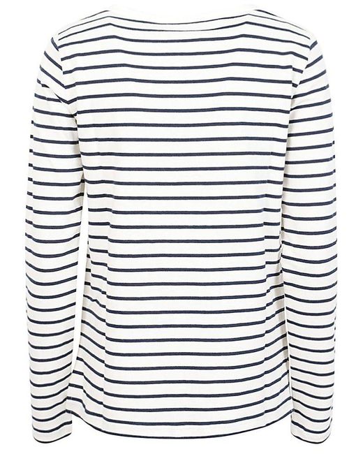 Weekend by Maxmara Multicolor Logo Embroidered Striped Top