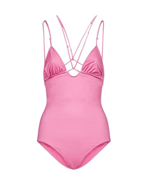 Jacquemus Pink Le Maillot Pila Swimsuit