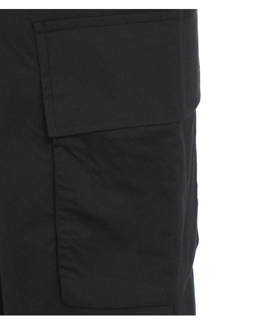 Thom Krom Black Straight-leg Low-rise Cargo Trousers