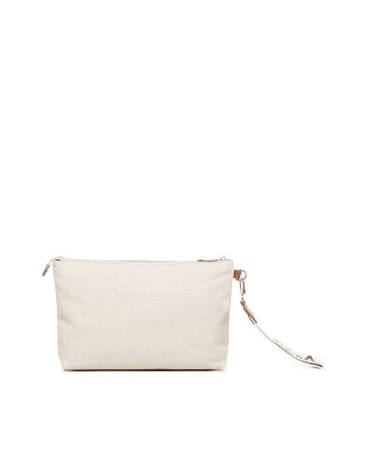 V73 Natural Recycled Canvas Wristlet Clutch