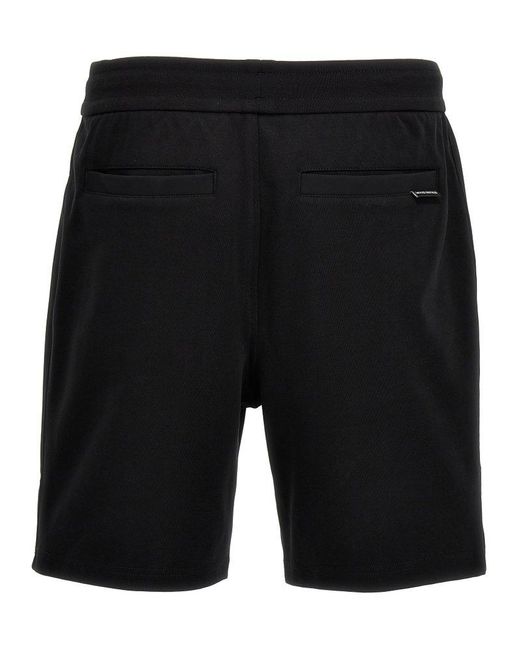 Moose Knuckles Black 'Perido' Bermuda Shorts for men