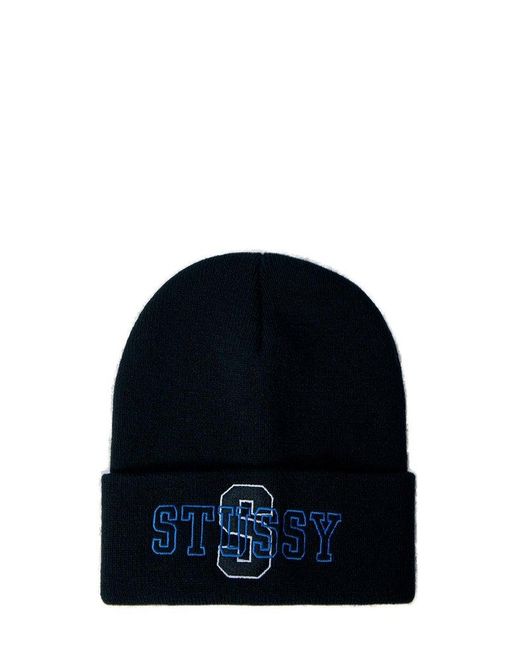 Stussy Blue Cuff Varsity Beanie for men