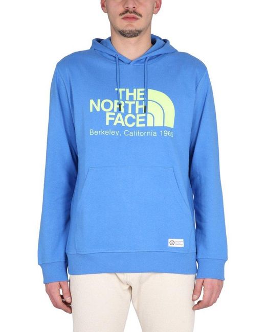 The North Face Sweatshirt With Logo Embroidery in Blue for Men | Lyst UK
