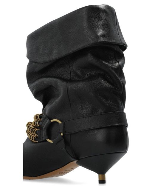 Isabel Marant Black Edrik Pointed Toe Ankle Boots