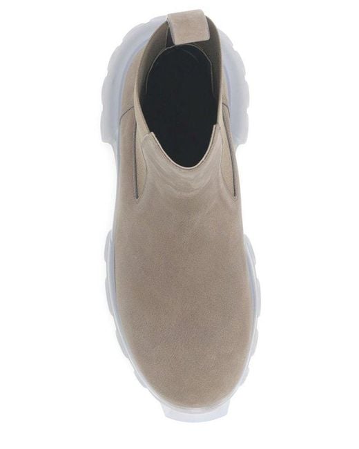 Rick Owens Brown Round-toe Slip-on Boots for men