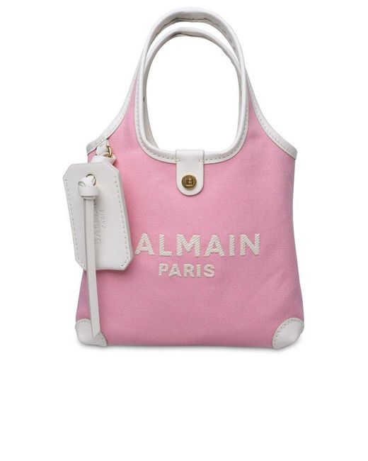 Balmain Pink B-army Top Handle Bag