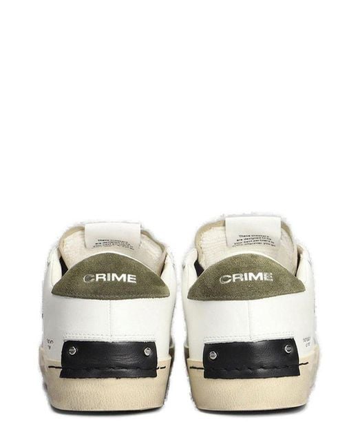 Crime London Multicolor Distressed Sneakers for men