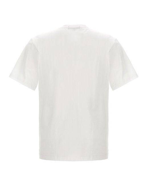 Comme des Garçons White Logo Print T-Shirt for men