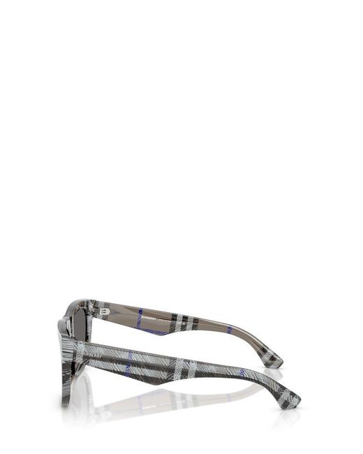 Burberry Gray Square Frame Sunglasses for men