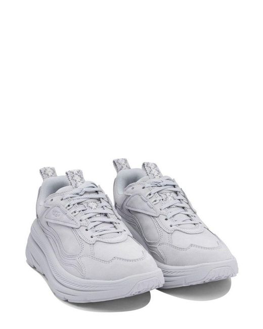 Ugg White Ca1 Lace-Up Sneakers