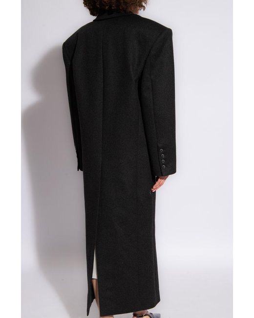 The Mannei Black Oversized Tailored Coat