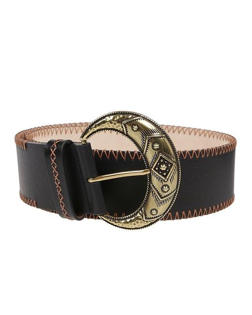 B-Low The Belt Black Western Buckle Belt