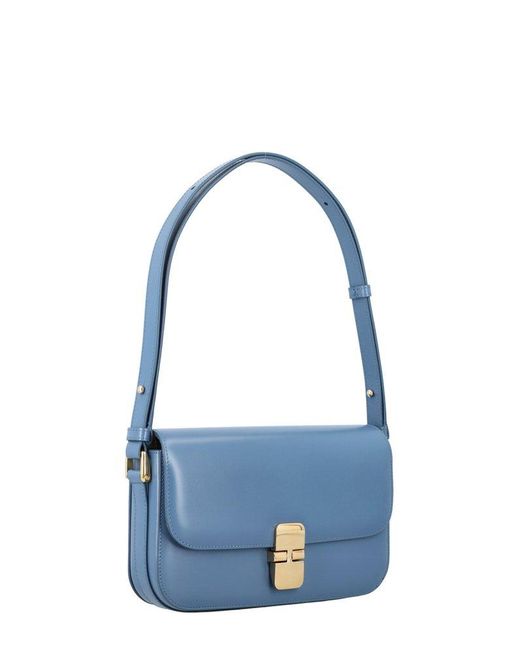 A.P.C. Blue Grace Baguette Bag