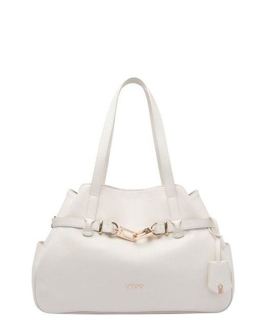 Liu Jo White Better Shopping Tote Bag