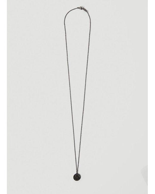Vivienne Westwood Metallic Man Richmond Pendant Necklace for men