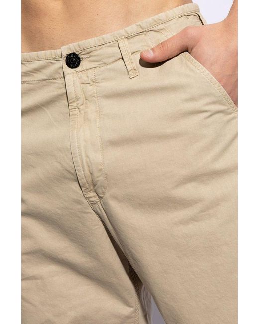 Stone Island Natural Cotton Trousers, for men