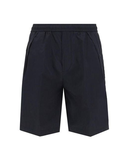 Moncler Blue Bermuda Shorts for men