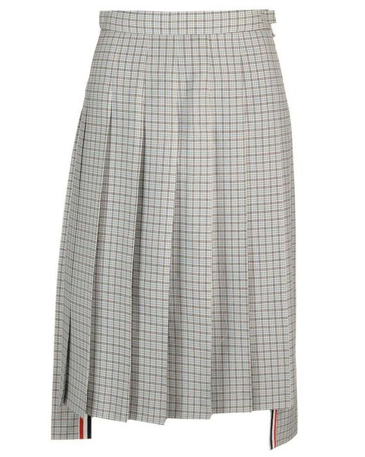 Thom Browne Gray Classic Design Skirt