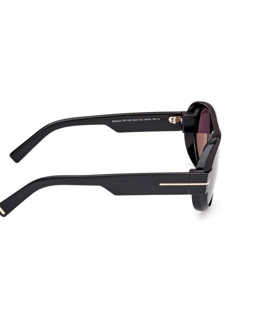 Tom Ford Purple Pilot Frame Sunglasses