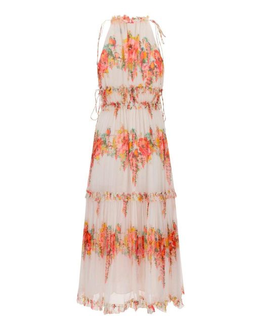 Mae Tiered Frill Long Dress 