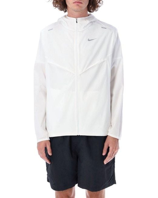 Nike White Windrunner Running Jacket for men