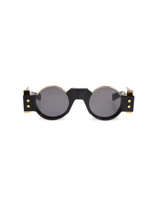 Balmain Black Olivier Ii Round Frame Sunglasses for men