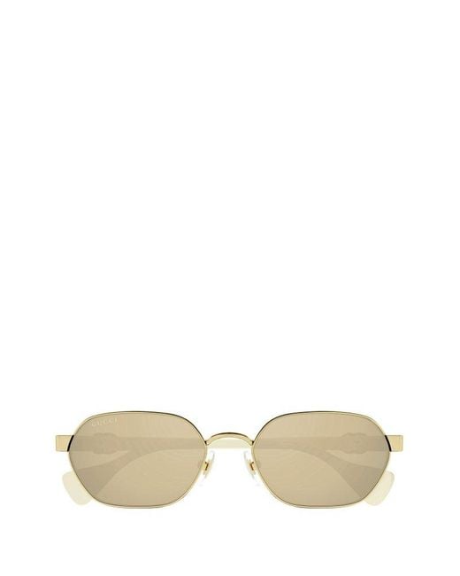Gucci Natural Round Frame Sunglasses