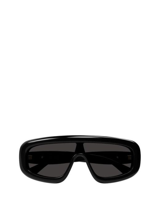 Bottega Veneta Black Irregular Frame Sunglasses