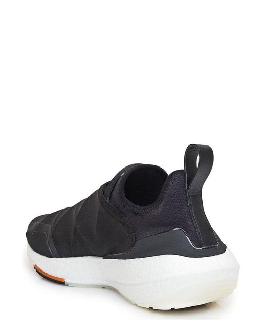Y-3 Black Ultraboost 22 Leather-trimmed Primeknit Sneakers for men