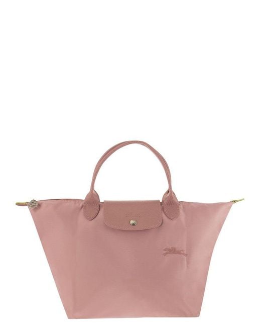 Longchamp Pink Le Pliage Green - Hand Bag M