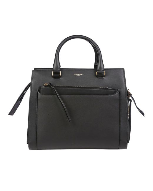 Saint Laurent Black East Side Small Tote Bag In Smooth Leather