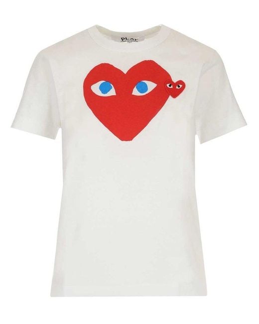 COMME DES GARÇONS PLAY White Heart Logo T-shirt