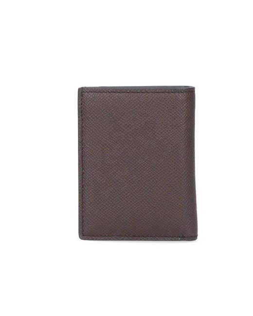 Tom Ford Logo Printed Bifold Wallet in Brown for Men | Lyst