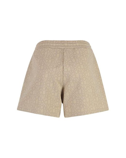 Moncler Natural Cotton Shorts