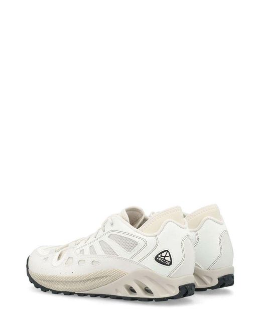 Nike White Acg Air Exploraid Round-toe Lace-up Sneakers