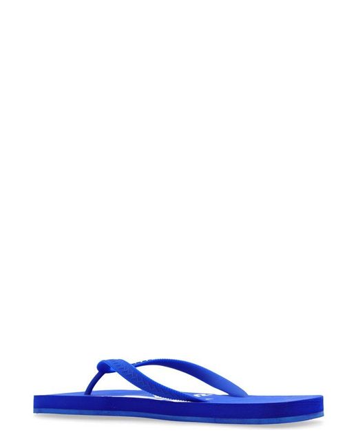 DSquared² Blue Logo-raised Thong Sandals for men